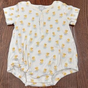 Kissy Kissy White Duck Print Kids Bodysuit